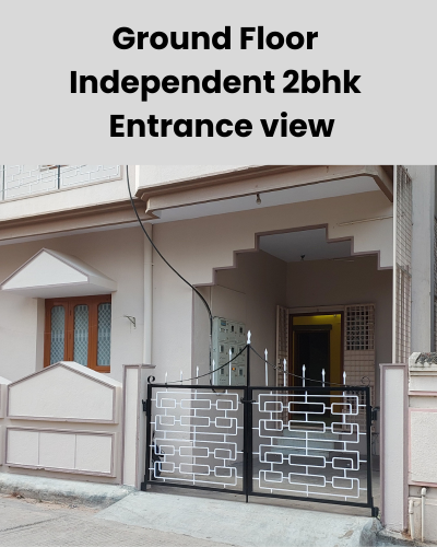 ground floor home entrance with big black gate in arundhadhi apartment